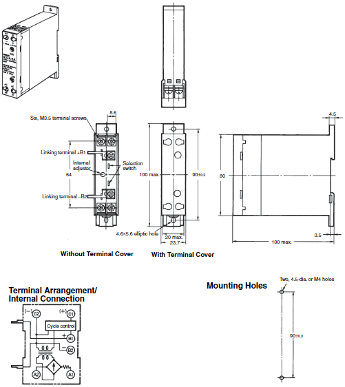 G32A-EA Dimensions 1 