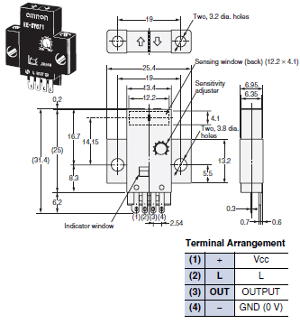 EE-SY671 / 672 Dimensions 3 