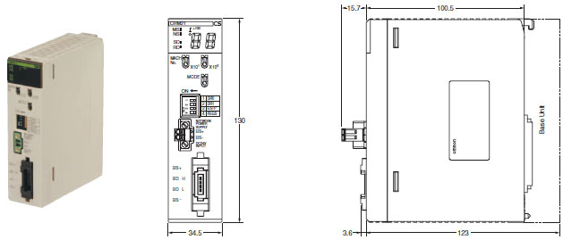 CS1W-CRM21 Dimensions 1 