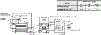 R88M-K, R88D-KT Dimensions 38 