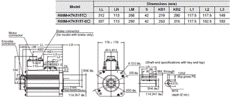 R88M-K, R88D-KT Dimensions 47 