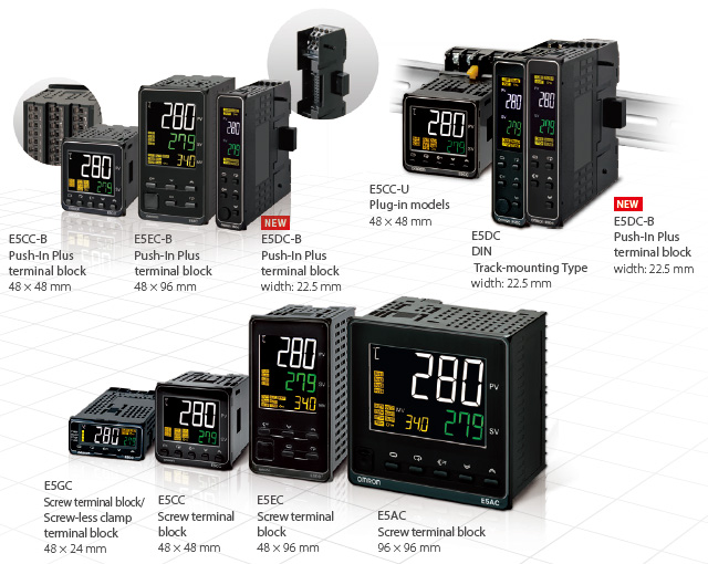Plug in with Enclosure Omron Temperature Controller E5CJ–R2HB 100 to 240V ac 