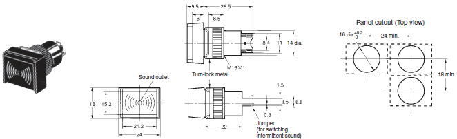 M2BJ Dimensions 2 M2BJ-B_Dim