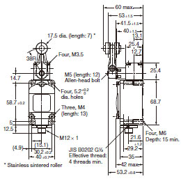 WL, WLM Dimensions 54 