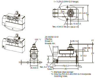 ZE / ZV / ZV2 / XE / XV / XV2 Dimensions 17 