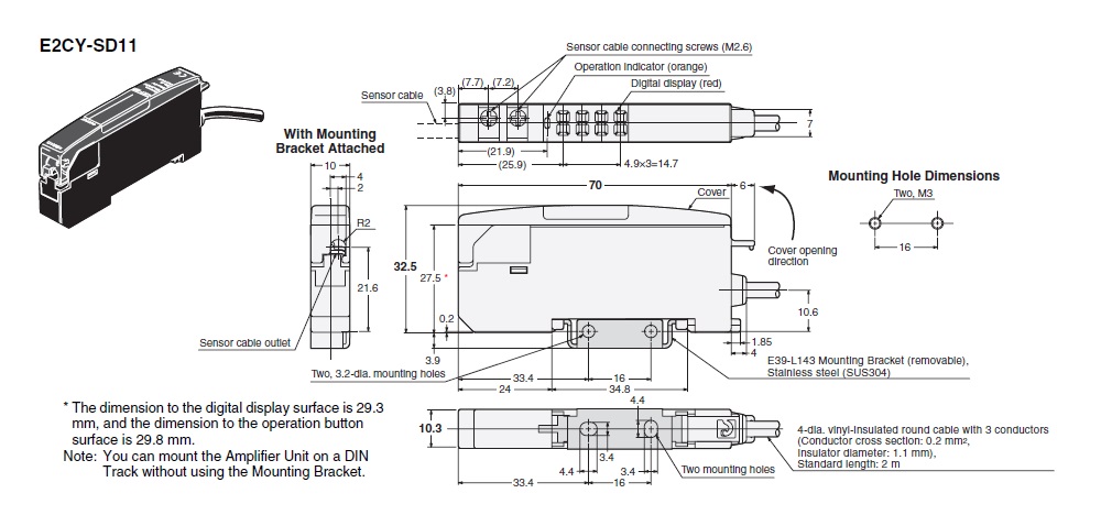 E2CY-SD11 2M | OMRON Industrial Automation