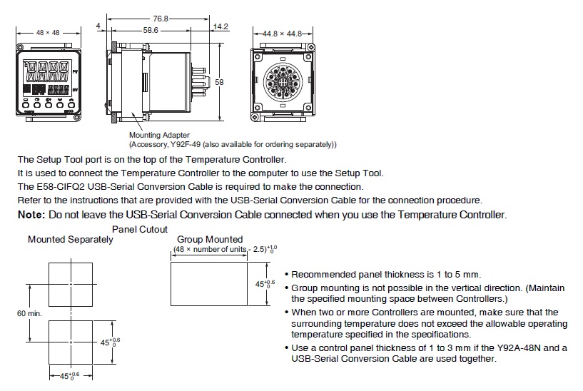 PLATINUM ON/OFF TEMPERATURE CONTROLLER CONTROLLER 110-240V AC 11 PINS 