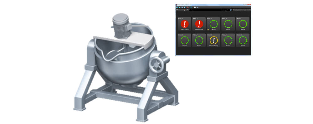 Application case study 3: Monitor motor status of mixing machine or homogenizer