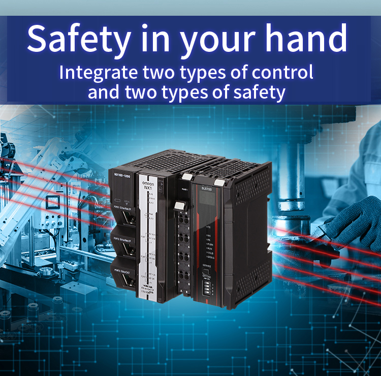 Safety in your hand Integrate two types of control and two types of safety