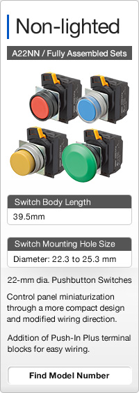 Non-lighted A22NN Series/for Sets