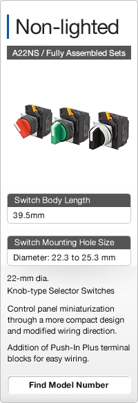 Non-lighted A22NS Series / for Sets