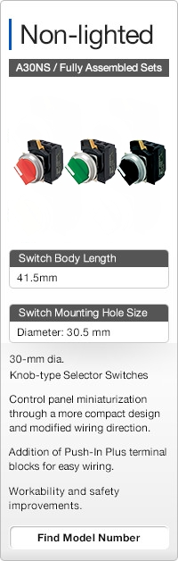 Non-lighted A30NS Series / Fully Assembled Sets