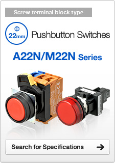 Pushbutton Switches Screw terminal block type A22N/M22N Series