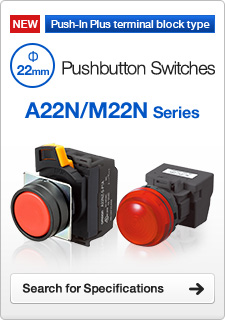Pushbutton Switches Push-In Plus terminal block type A22N/M22N Series