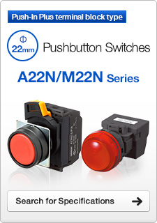Pushbutton Switches Push-In Plus terminal block type A22N/M22N Series