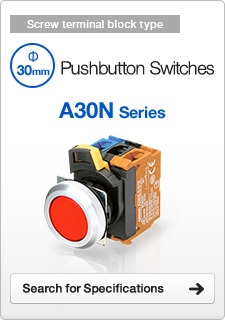 Pushbutton Switches Screw terminal block type A30N Series